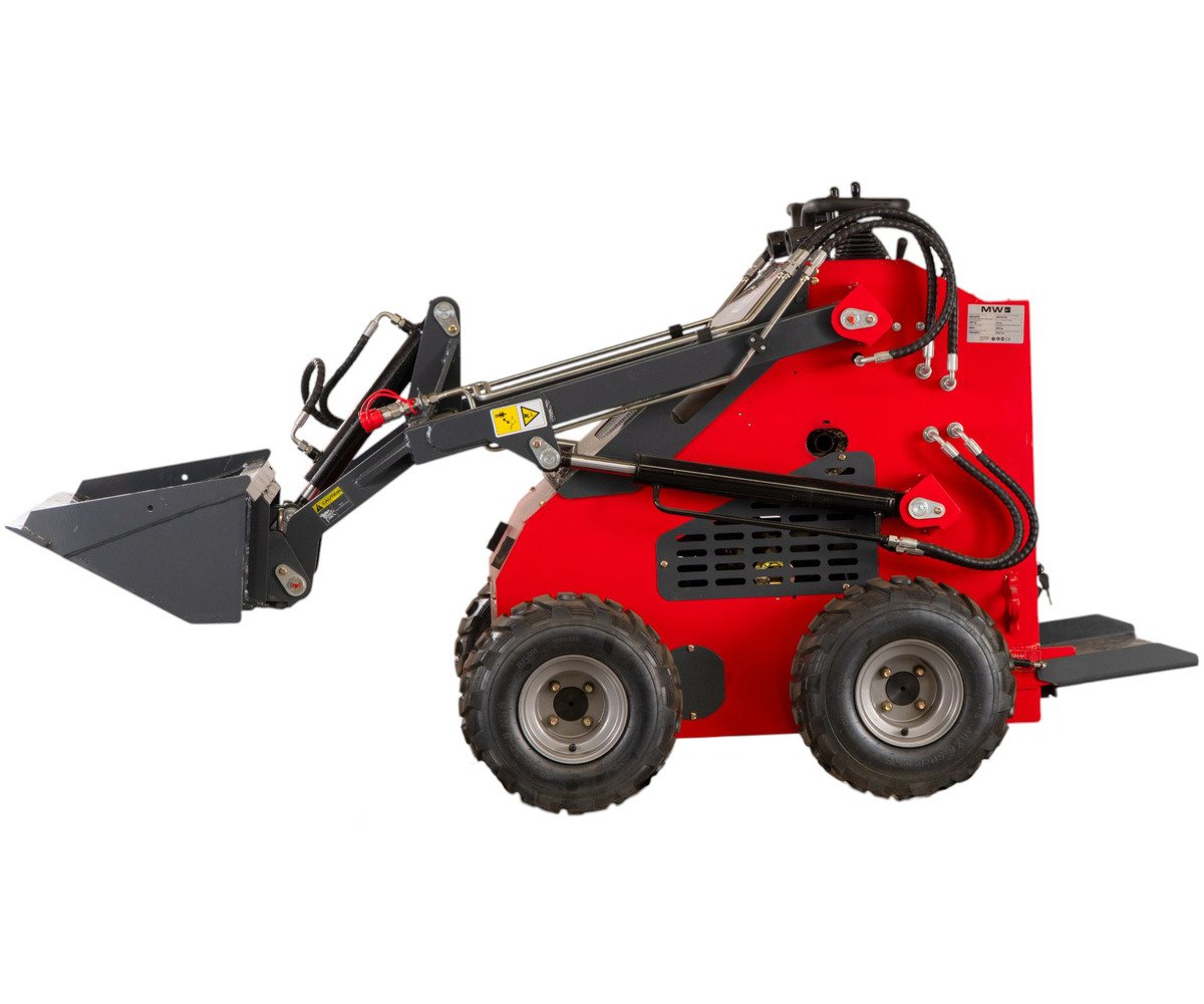 Mini chargeur sur roues moteur essence 23ch - 16 kW - 1000 kg - Capacité de levage 300 kg - Avec godet MW Tools - Image 7