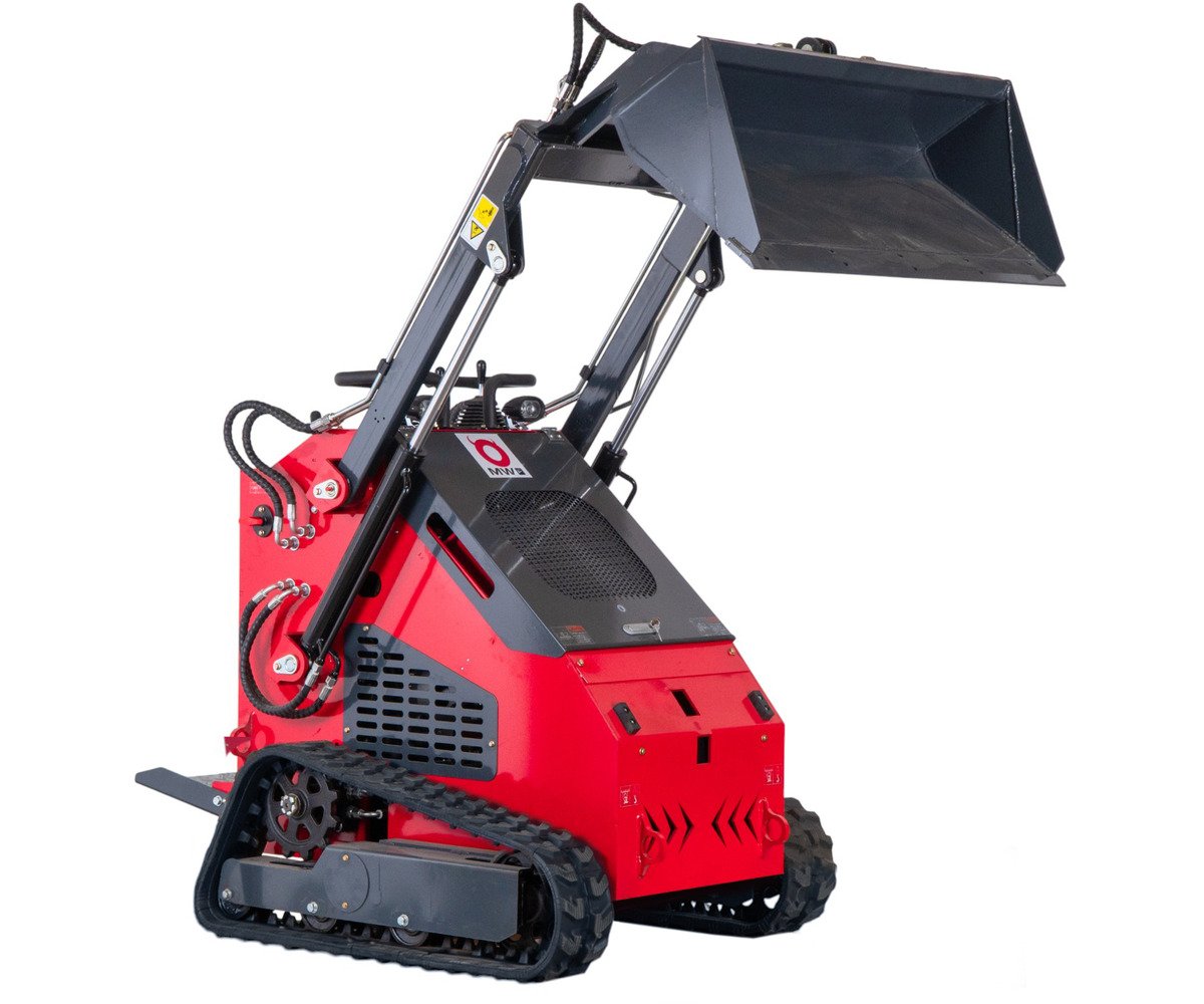 Mini chargeur sur chenilles moteur essence 23ch - 16 kW - 1000 kg - Capacité de levage 300 kg - Avec godet MW Tools