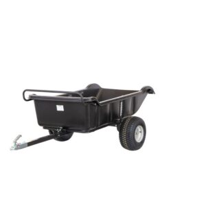 Remorque simple essieu 680 kg benne en plastique PE basculante 1750 x 1012 x 454 mm Torros