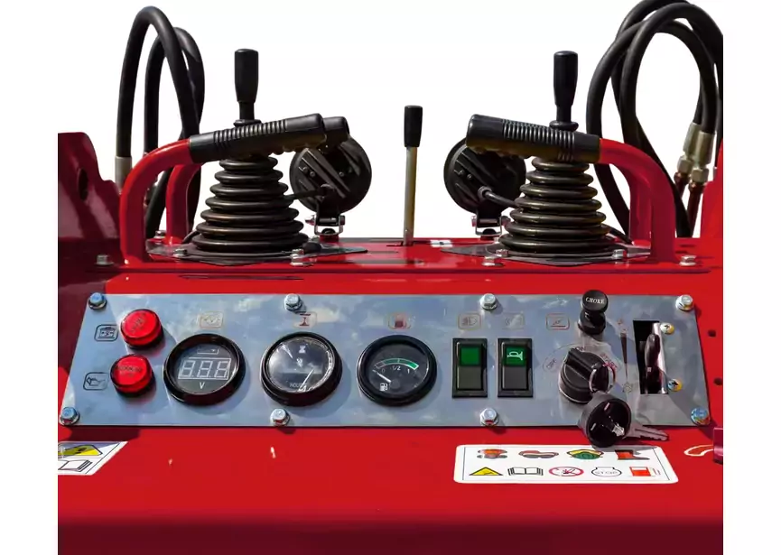 Mini chargeur sur roues moteur essence 23 ch - 1430 kg – Capacité de levage 430 kg - Avec Godet - Polyvalente, compacte et robuste MW Tools - Image 4