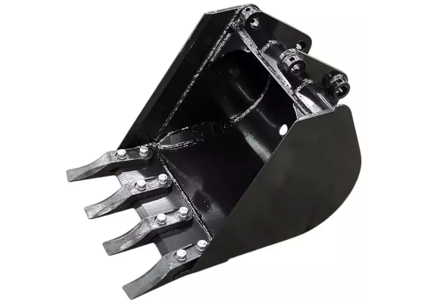 Godet 380 mm à 4 dents démontables pour pelle-rétro tracteur GMP MW Tools