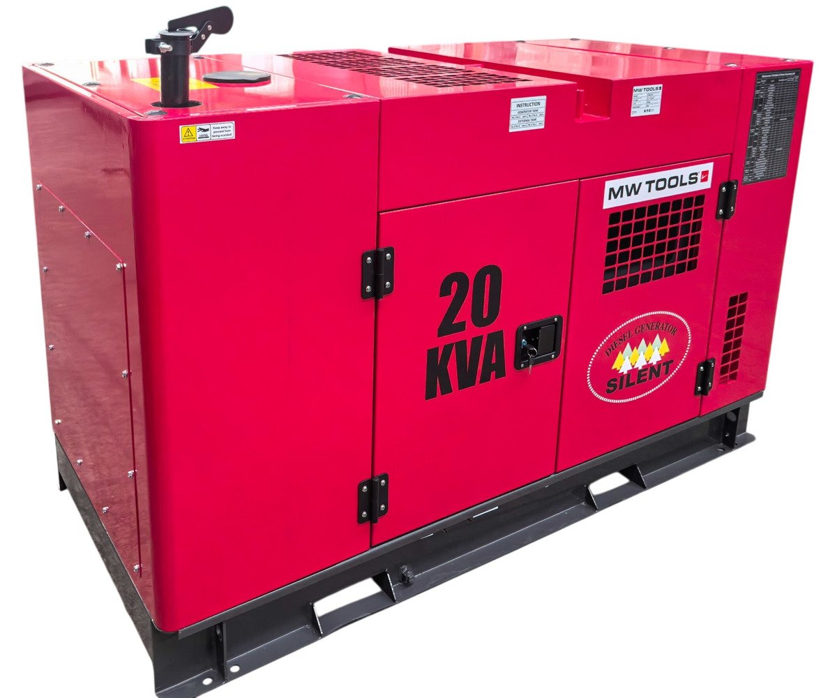 Groupe électrogène diesel 22 kVA 3x400V – 230V – Refroidi par eau - Avec régulateur AVR - Connecteur pour ATS MW Tools - Image 10