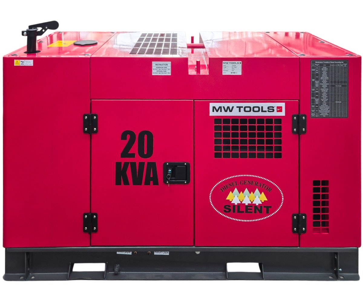 Groupe électrogène diesel 22 kVA 3x400V – 230V – Refroidi par eau - Avec régulateur AVR - Connecteur pour ATS MW Tools - Image 8