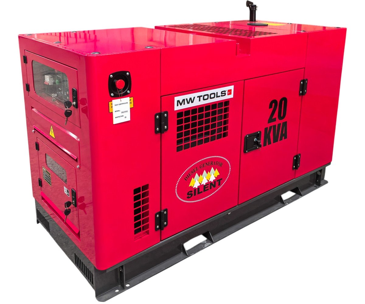 Groupe électrogène diesel 22 kVA 3x400V – 230V – Refroidi par eau - Avec régulateur AVR - Connecteur pour ATS MW Tools - Image 7