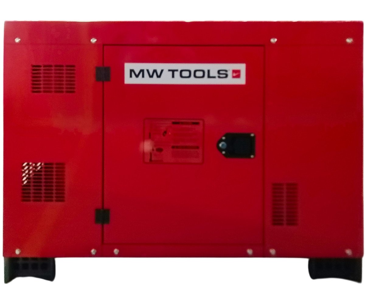 Groupe électrogène insonorisé diesel 9,6 kW 230 V + 12,5 kW 3x400 V - Avec régulateur AVR - Connecteur pour ATS MW Tools - Image 6