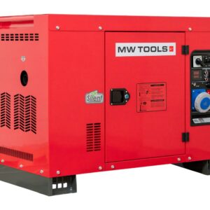 Groupe électrogène insonorisé diesel 9,6 kW 230 V + 12,5 kW 3x400 V - Avec régulateur AVR - Connecteur pour ATS MW Tools
