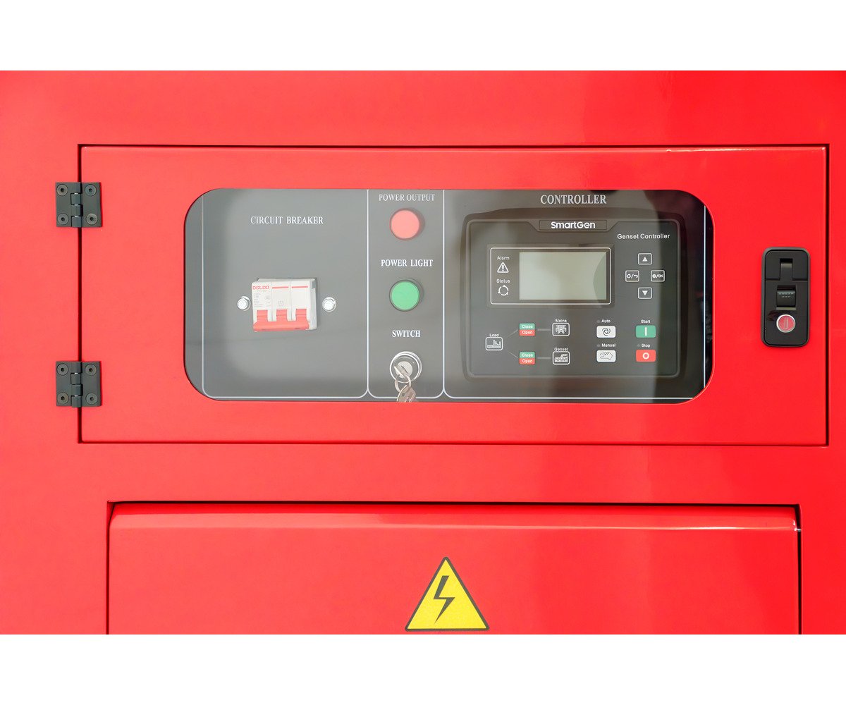 Groupe électrogène diesel 22 kVA 3x400V – 230V – Refroidi par eau - Avec régulateur AVR - Connecteur pour ATS MW Tools - Image 2