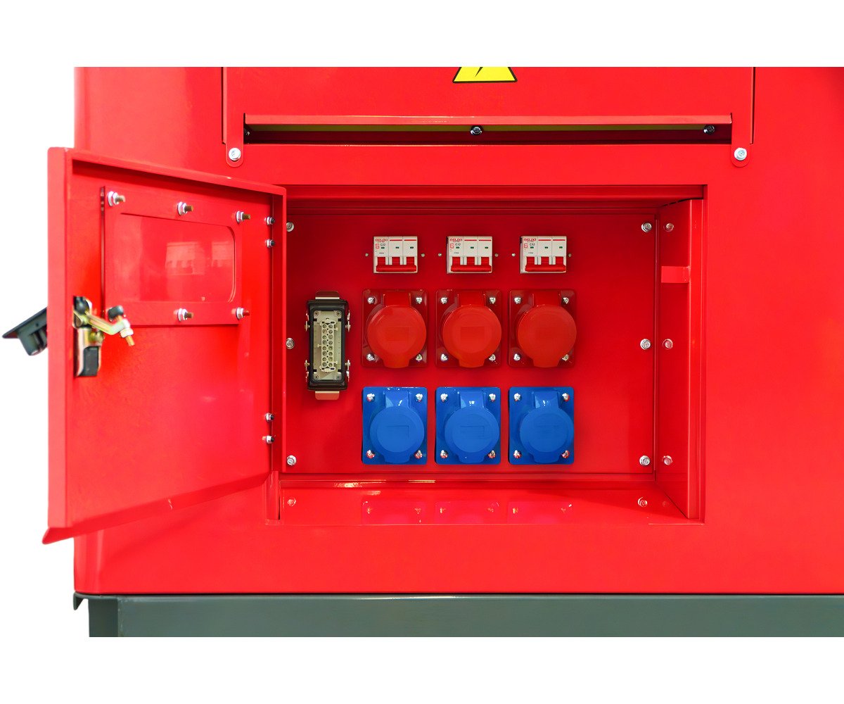 Groupe électrogène diesel 22 kVA 3x400V – 230V – Refroidi par eau - Avec régulateur AVR - Connecteur pour ATS MW Tools - Image 4