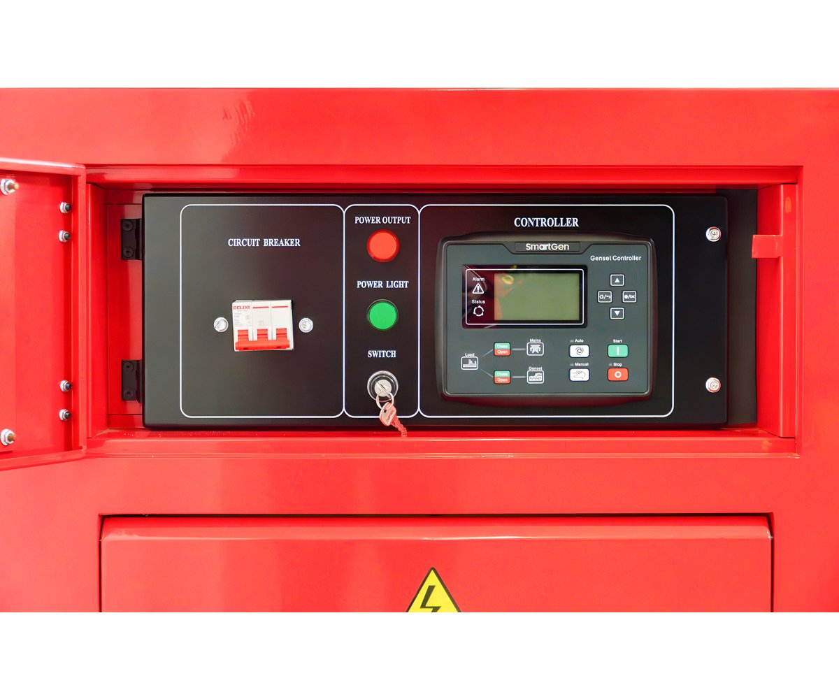 Groupe électrogène diesel 22 kVA 3x400V – 230V – Refroidi par eau - Avec régulateur AVR - Connecteur pour ATS MW Tools - Image 3