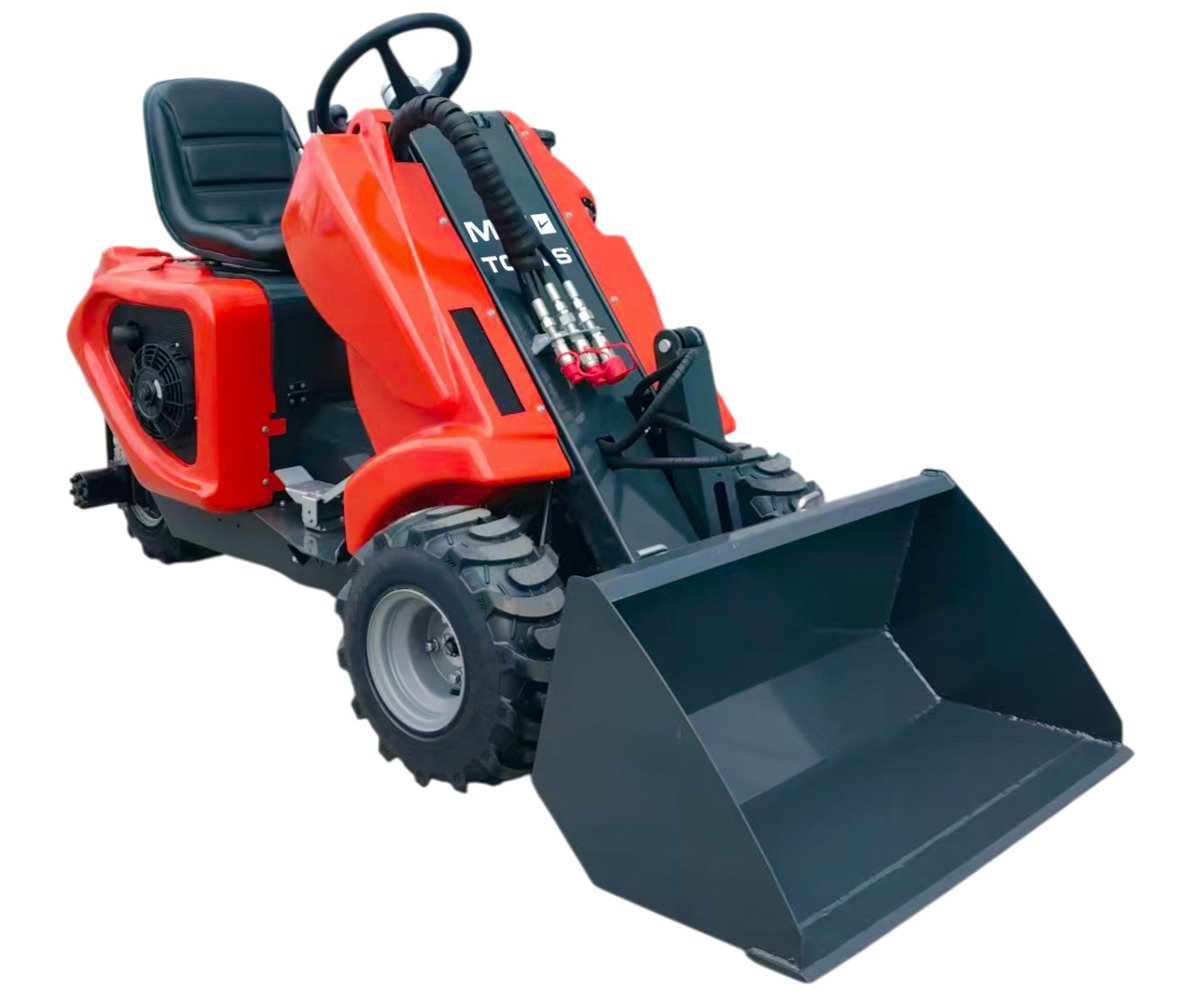 Mini chargeuse compacte 3 roues 480 kg - Moteur essence 15 CV - Transmission hydrostatique - Avec siège MW Tools