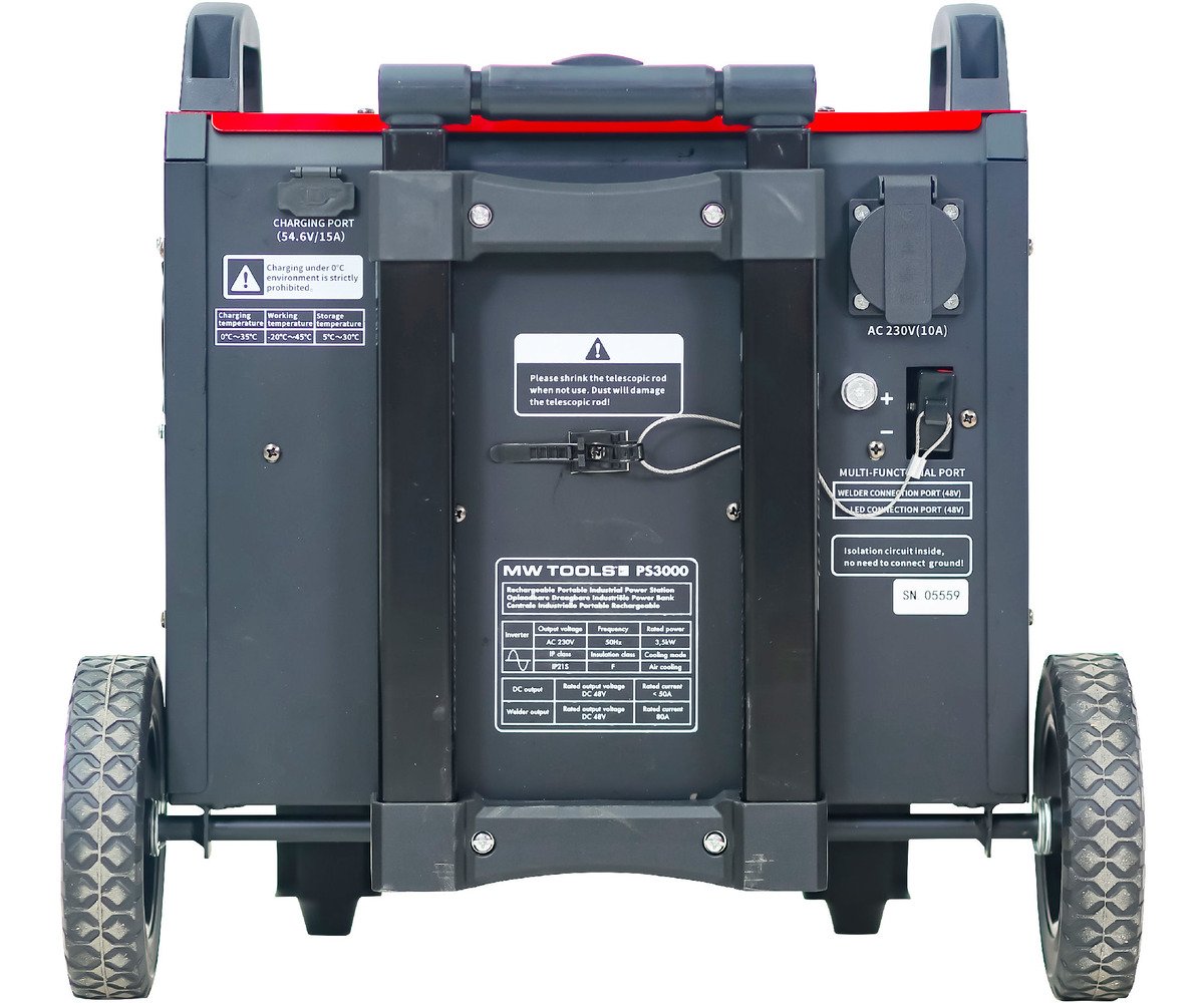 Station d'énergie portable 2405Wh 230V 3.5kW - Batterie externe puissante mobile MW Tools - Image 8