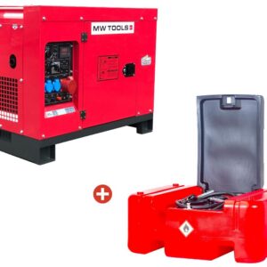 Groupe électrogène diesel 10kW + station de ravitaillement 210L MW Tools
