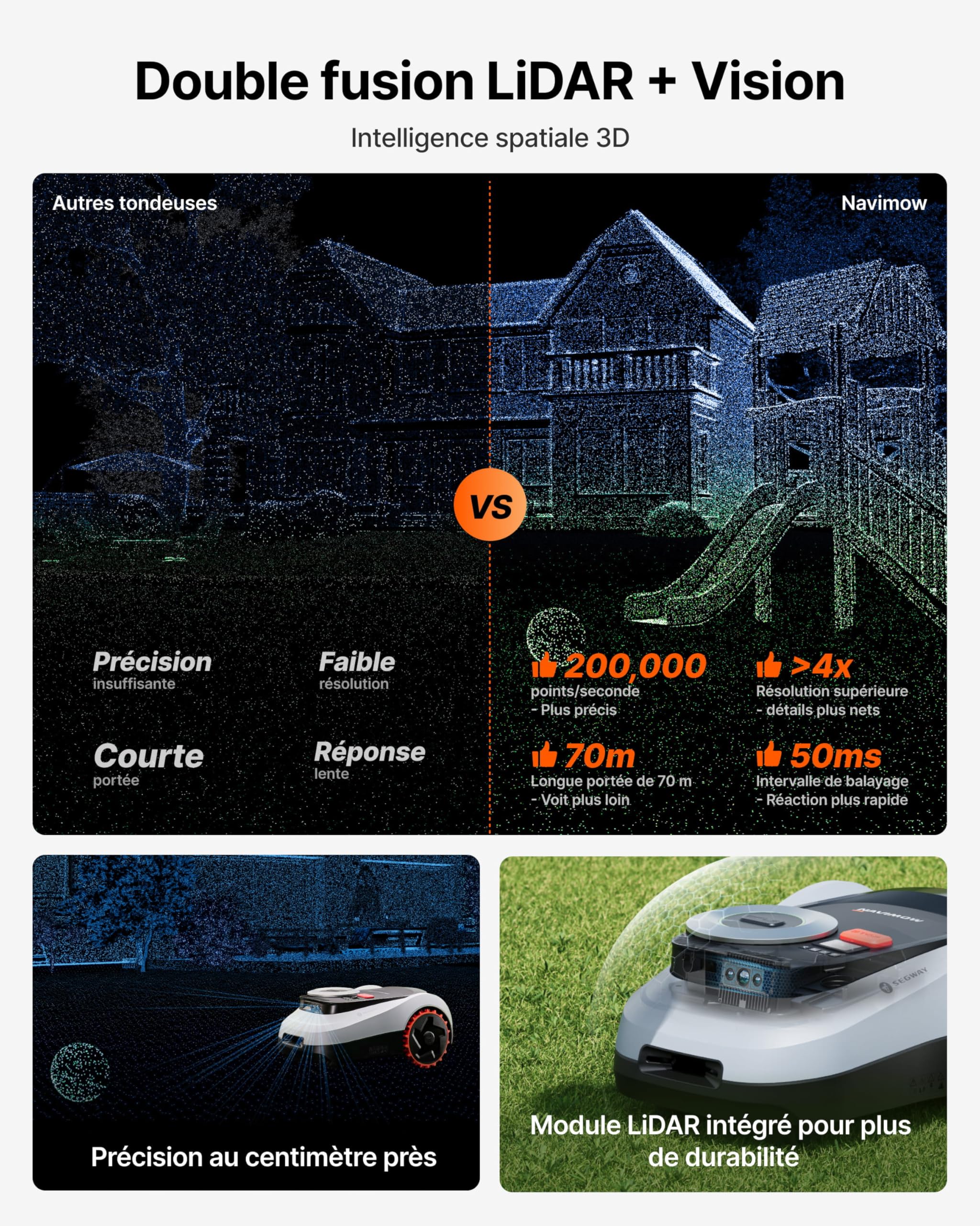 Segway Navimow i208 LiDAR + Garage M : test, prix et avis 2026 - Image 3