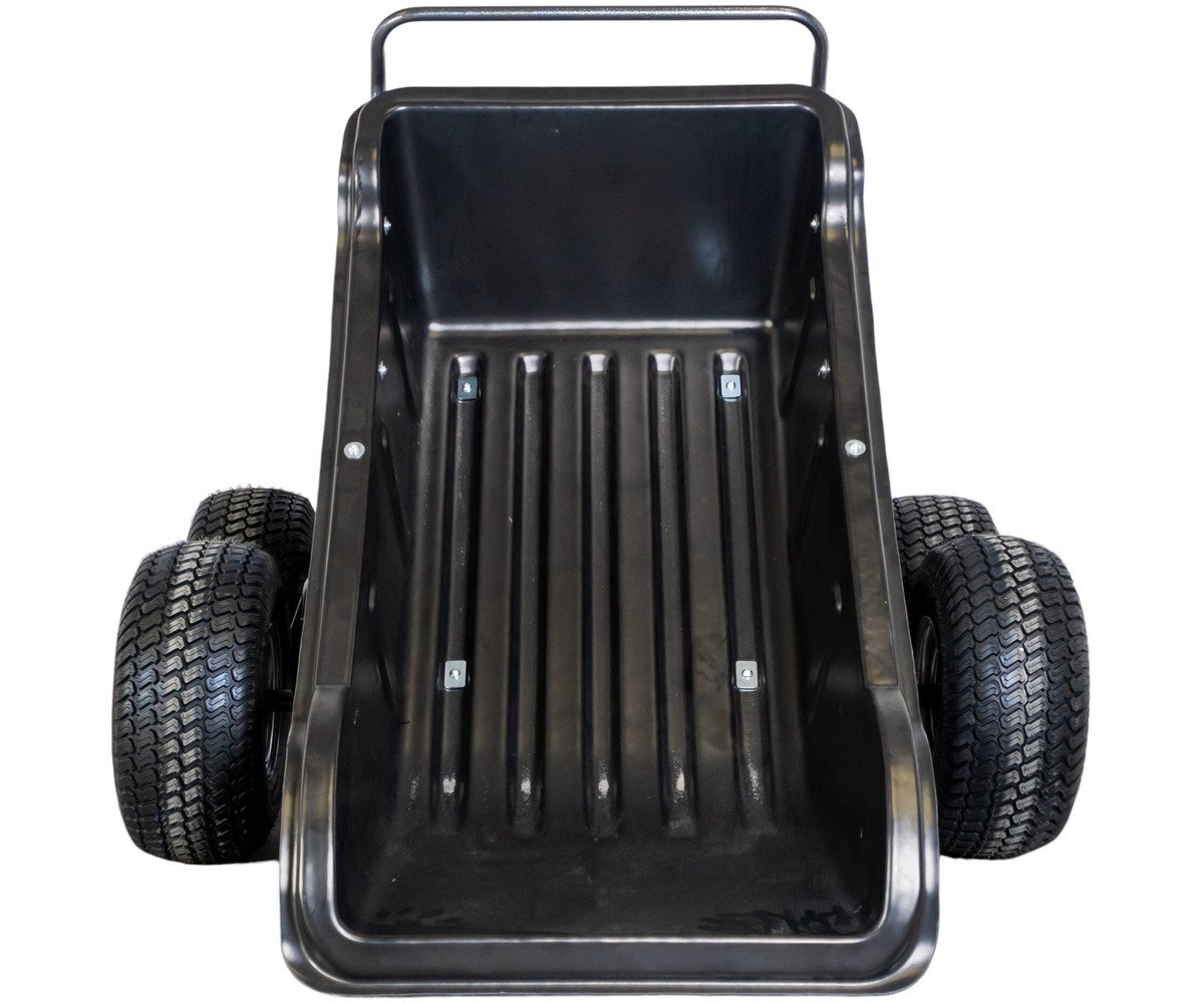 Remorque double essieu 550kg benne en plastique PE basculante 1600x826x475 mm Torros - Image 5