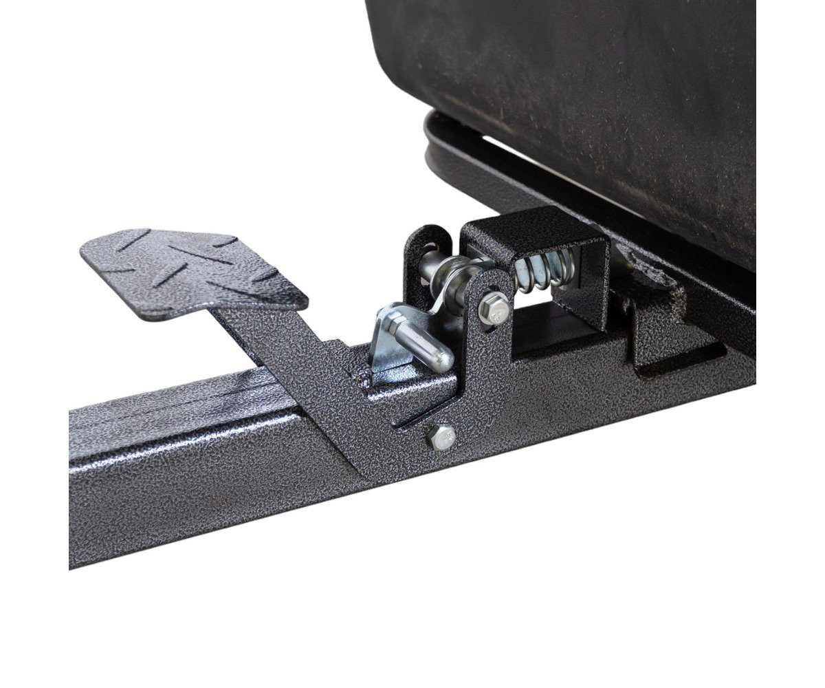 Remorque double essieu 550kg benne en plastique PE basculante 1600x826x475 mm Torros - Image 3