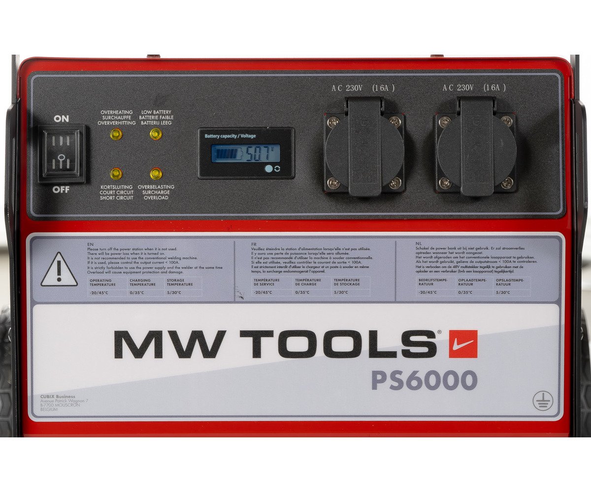 Station d'énergie mobile 5627Wh 230V 3.5kW - Batterie externe puissante de chantier MW Tools - Image 2