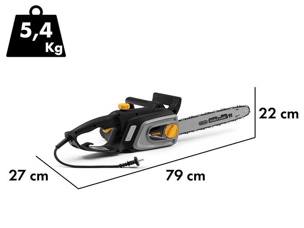 Alpina ACS 181 E - Tronçonneuse électrique 1800 W - Guide de 35 cm - Image 4