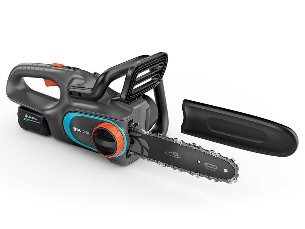 Gardena PowerSaw 250/18V - Tronçonneuse à batterie 18 V 4 Ah - Guide de 25 cm