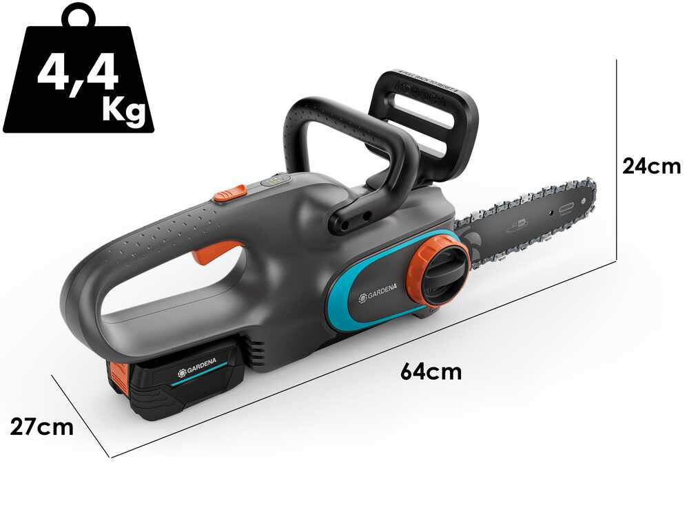 Gardena PowerSaw 250/18V - Tronçonneuse à batterie 18 V 4 Ah - Guide de 25 cm - Image 2