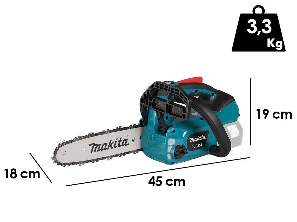 Makita DUC254 - Tronçonneuse à batterie 18 V 3 Ah - Guide 25 cm - Image 15