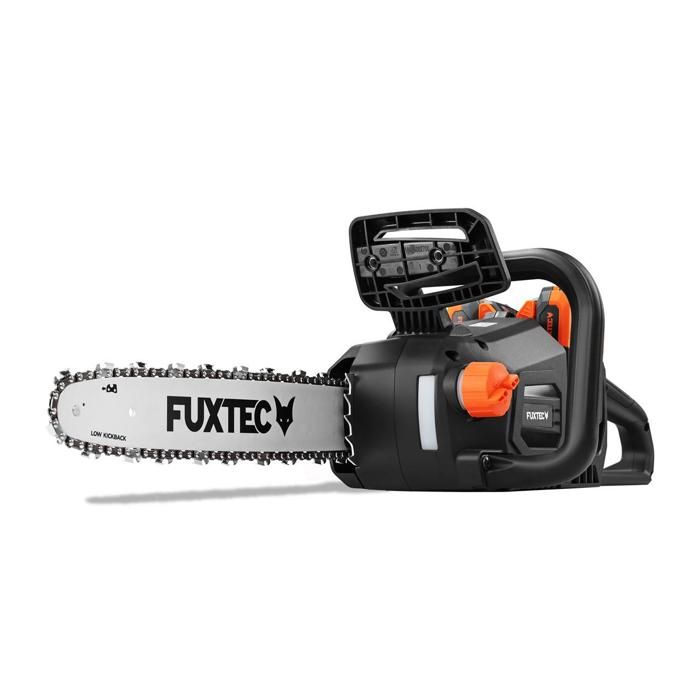 Tronçonneuse batterie sans fil 2x20V - FUXTEC FX-E2KSSET - longueur de coupe 35cm, batteries & double chargeur - Image 6